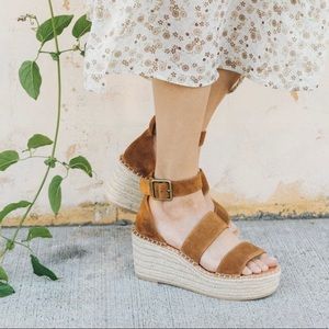 Soludos Palma Platform Sandal in Walnut - NWB